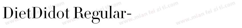 DietDidot Regular字体转换